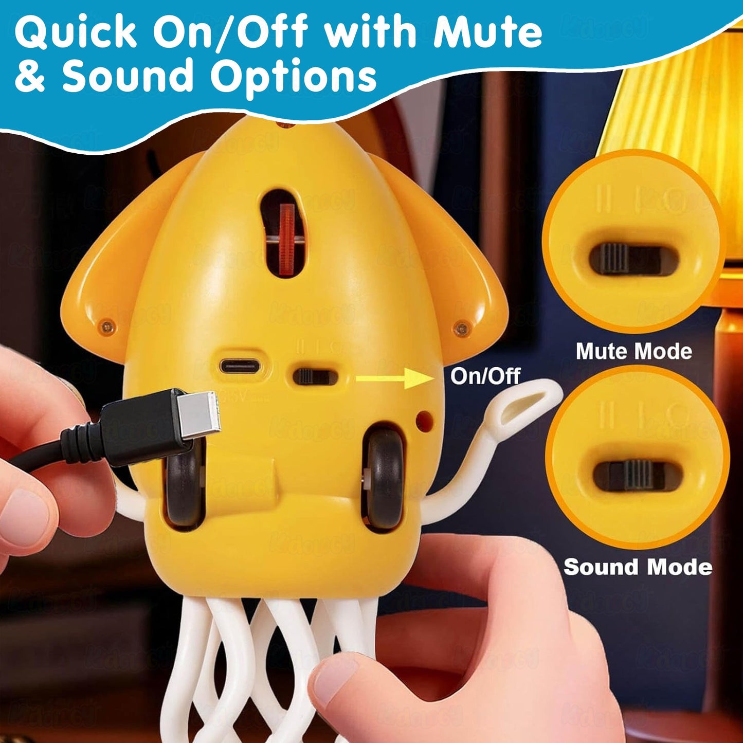 Electric Crawling & Dancing Octopus - Squid Toy