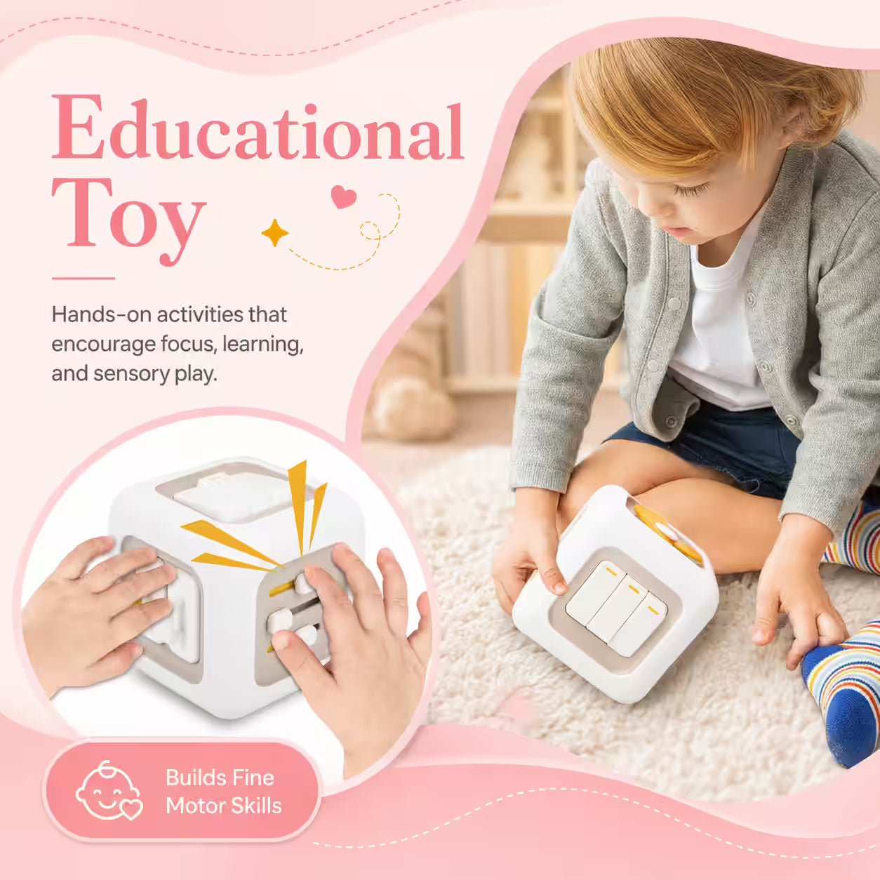6-in-1 Montessori Activity Cube